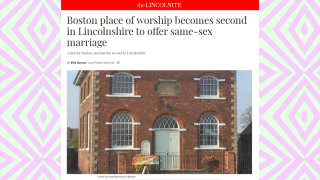 Boston Lincs Same Sex Marriage News