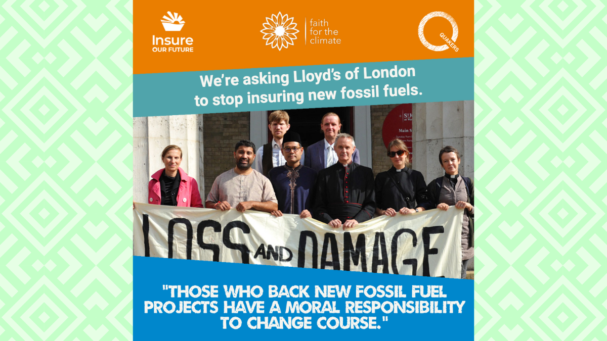 Stop insuring new fossil fuels, faith leaders urge Lloyd’s - The Unitarians